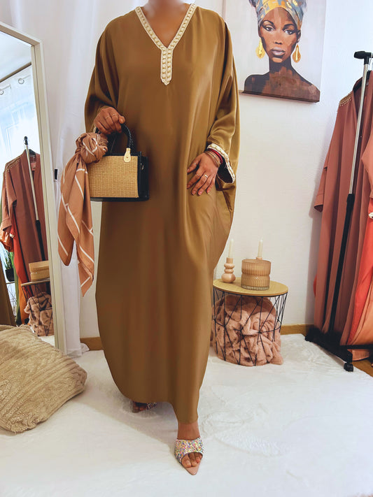 Abaya élégante JADE - Marron