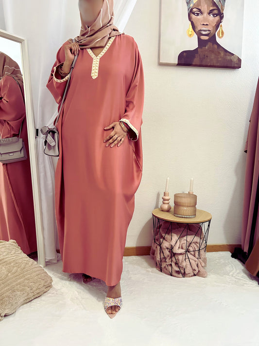 Abaya élégante JADE - Rose